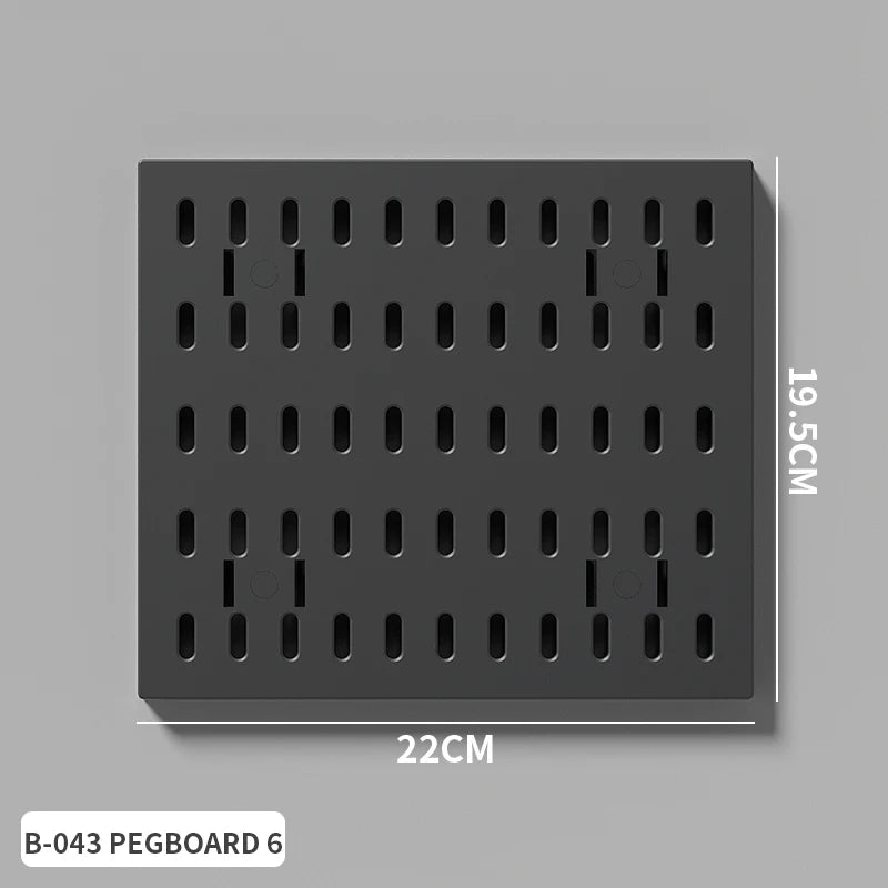 Panel Pegboard Modular con Accesorios | Sistema de Almacenamiento para Escritorio y Hogar