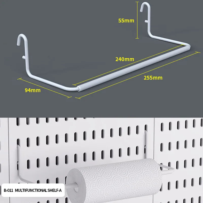 Panel Pegboard Modular con Accesorios | Sistema de Almacenamiento para Escritorio y Hogar