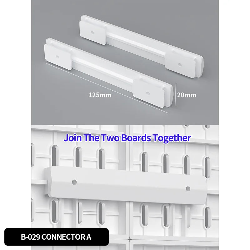 Panel Pegboard Modular con Accesorios | Sistema de Almacenamiento para Escritorio y Hogar