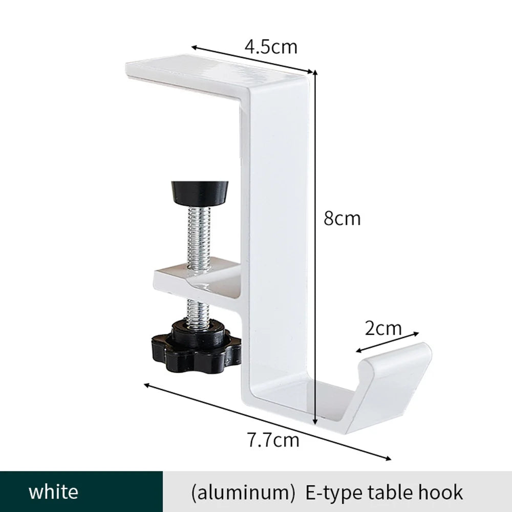 Gancho de Mesa con Abrazadera | Colgador Multifunción para Escritorio