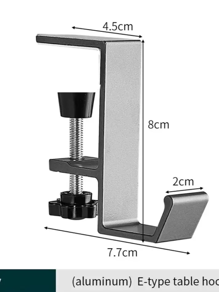 Gancho de Mesa con Abrazadera | Colgador Multifunción para Escritorio