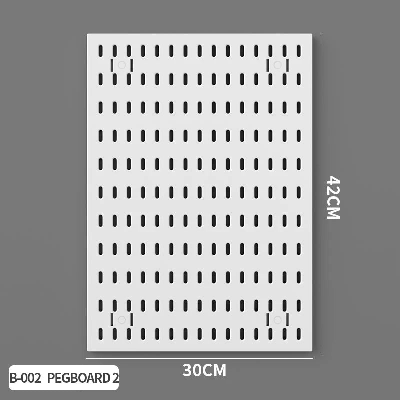 Panel Pegboard Modular con Accesorios | Sistema de Almacenamiento para Escritorio y Hogar