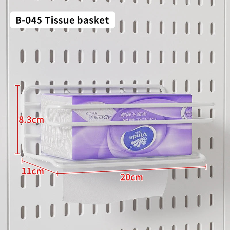 Panel Pegboard Modular con Accesorios | Sistema de Almacenamiento para Escritorio y Hogar