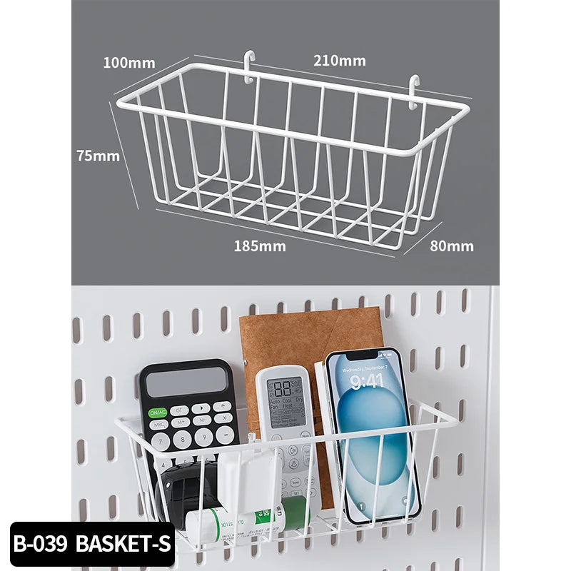 Panel Pegboard Modular con Accesorios | Sistema de Almacenamiento para Escritorio y Hogar