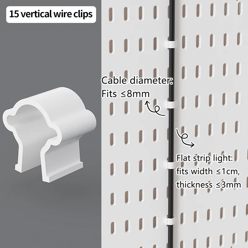 Panel Pegboard Modular con Accesorios | Sistema de Almacenamiento para Escritorio y Hogar
