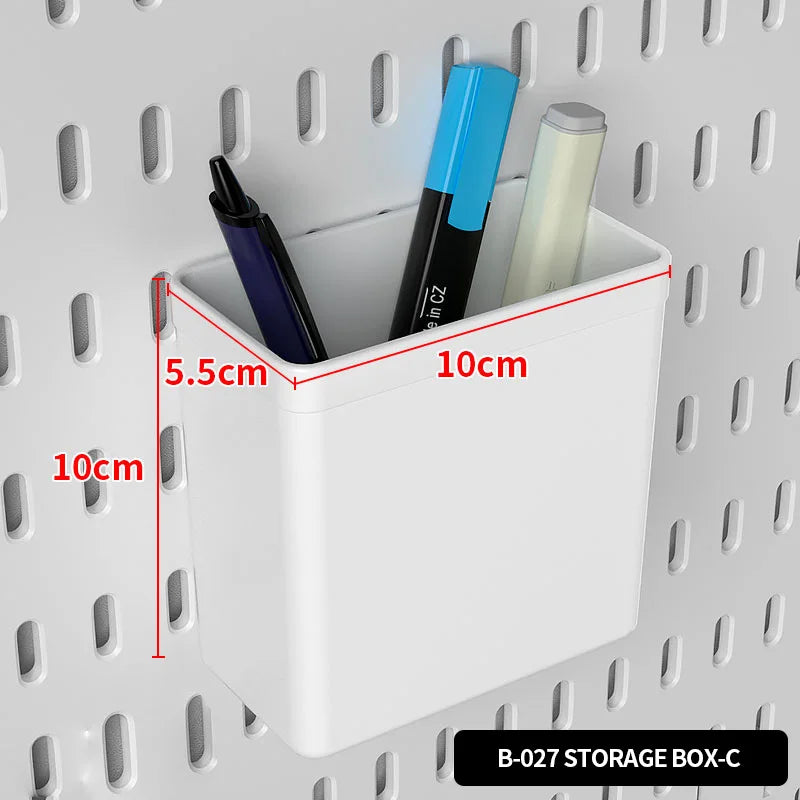 Panel Pegboard Modular con Accesorios | Sistema de Almacenamiento para Escritorio y Hogar
