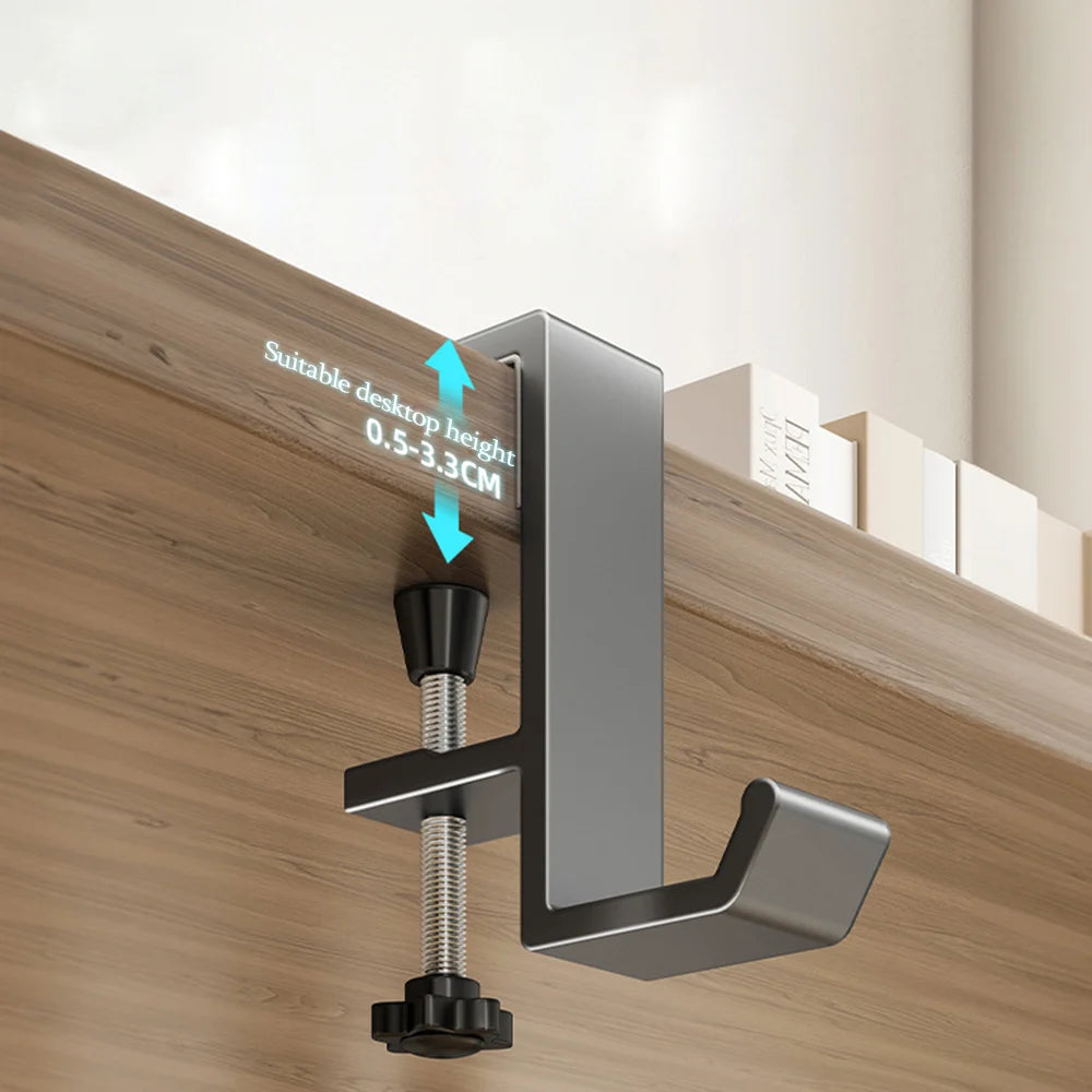 Gancho de Mesa con Abrazadera | Colgador Multifunción para Escritorio