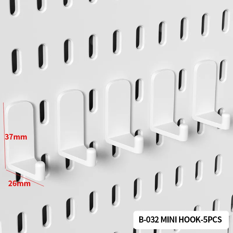 Panel Pegboard Modular con Accesorios | Sistema de Almacenamiento para Escritorio y Hogar