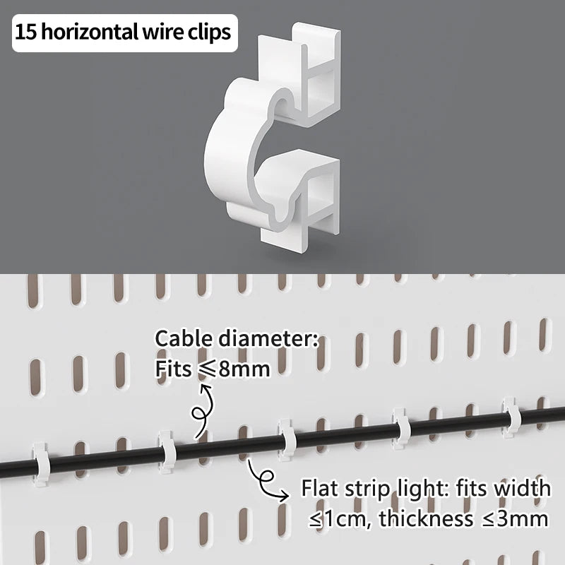 Panel Pegboard Modular con Accesorios | Sistema de Almacenamiento para Escritorio y Hogar