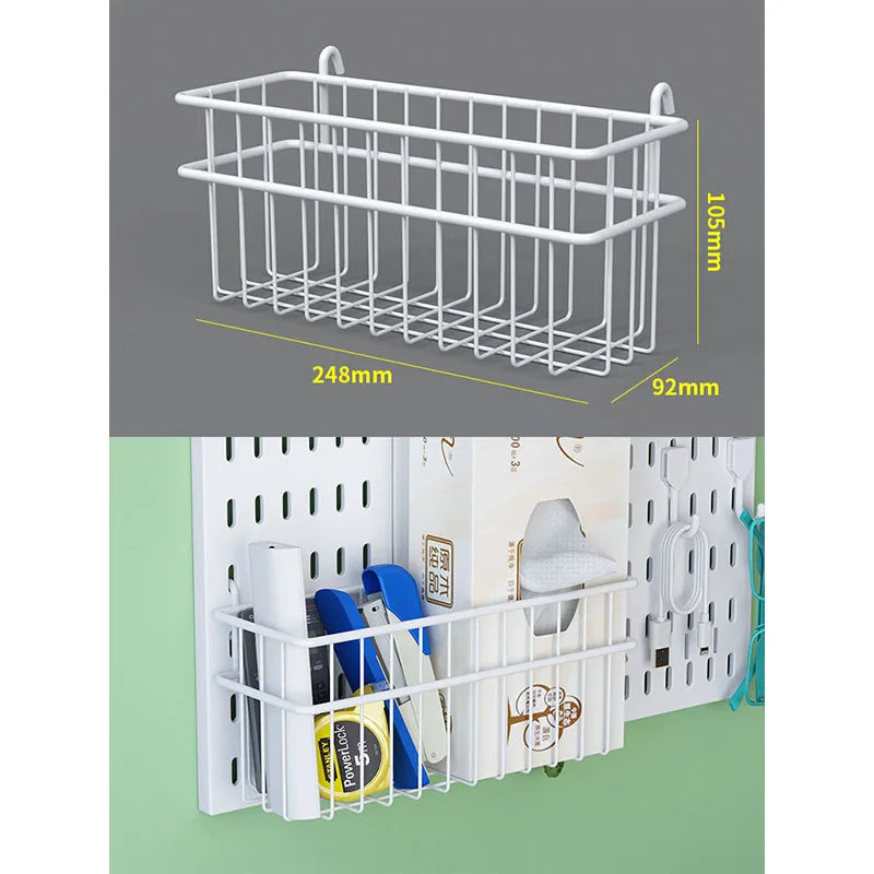 Panel Pegboard Modular con Accesorios | Sistema de Almacenamiento para Escritorio y Hogar